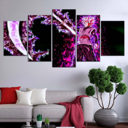 Dragon Ball Wall Art - DR5006 - Black Goku - Super Saiyan Rose - Dragon Ball Super - Dragon Ball Poster - Dragon Ball Canvas