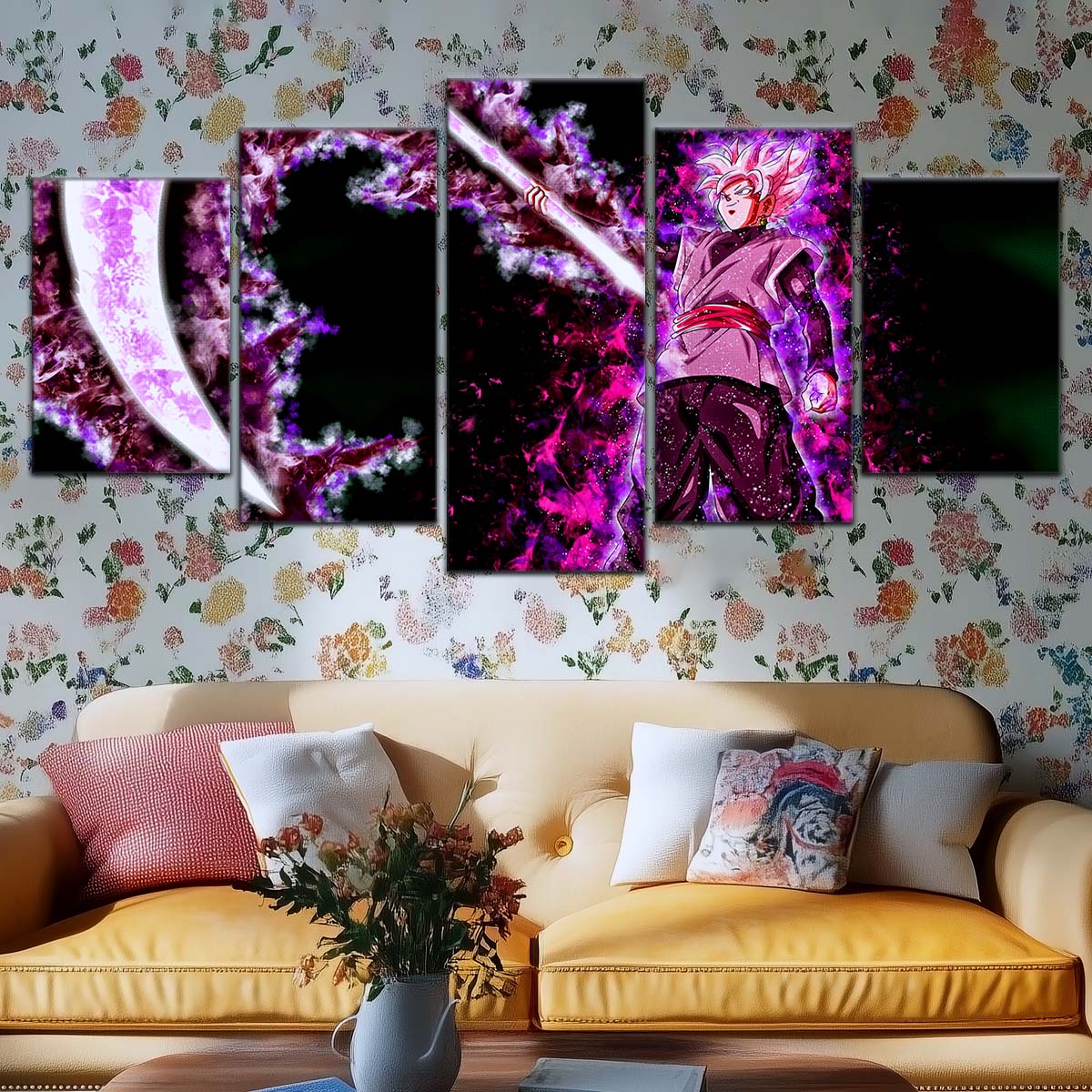 Dragon Ball Wall Art - DR5006 - Black Goku - Super Saiyan Rose - Dragon Ball Super - Dragon Ball Poster - Dragon Ball Canvas