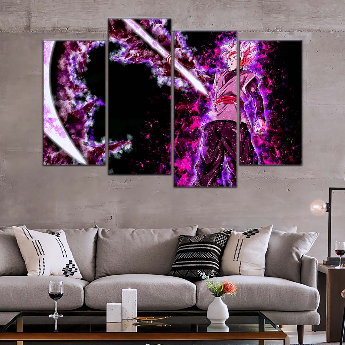 Dragon Ball Wall Art - DR5006 - Black Goku - Super Saiyan Rose - Dragon Ball Super - Dragon Ball Poster - Dragon Ball Canvas