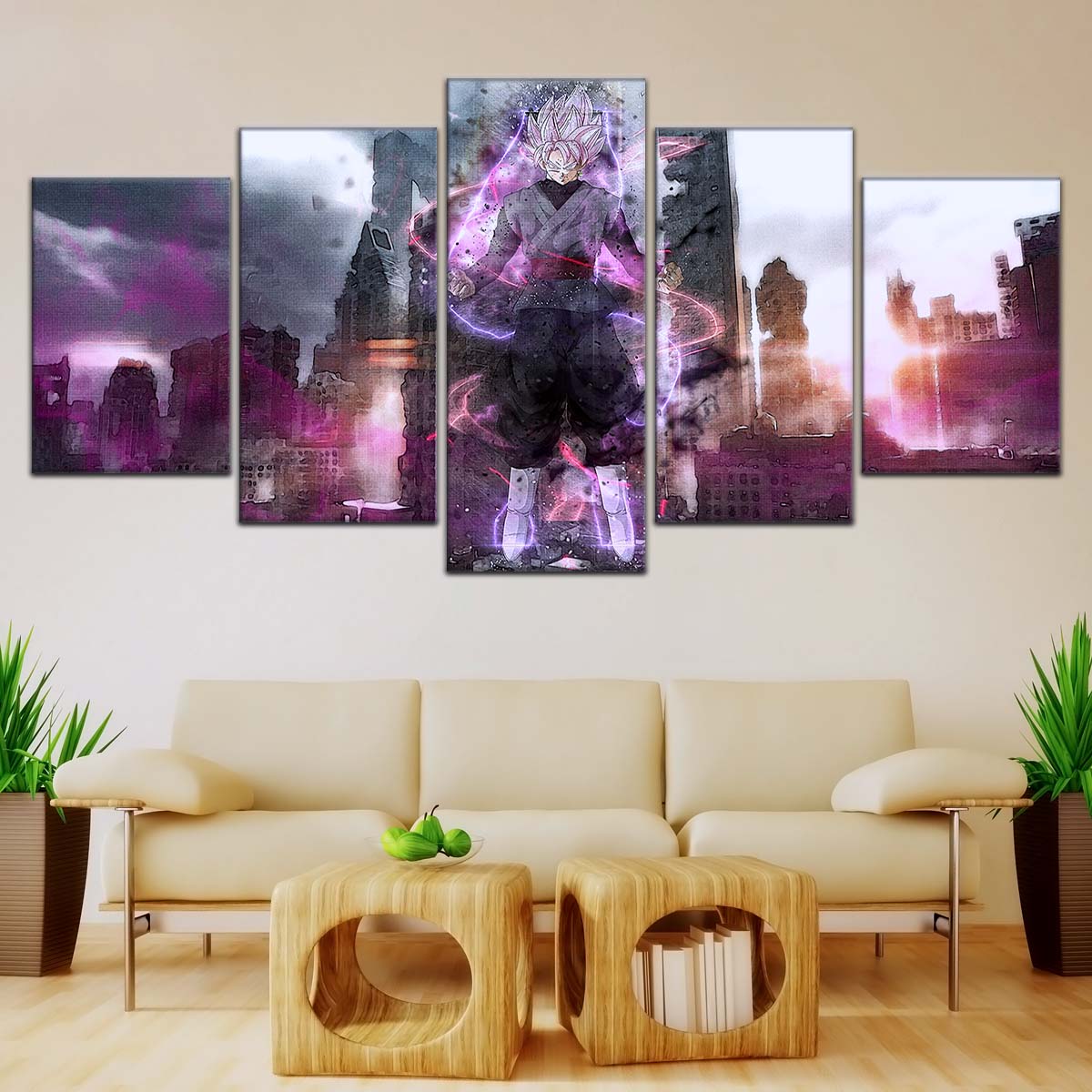 Dragon Ball Wall Art - DR5008 - Black Goku - Super Saiyan Rose - Dragon Ball Super - Dragon Ball Poster - Dragon Ball Canvas