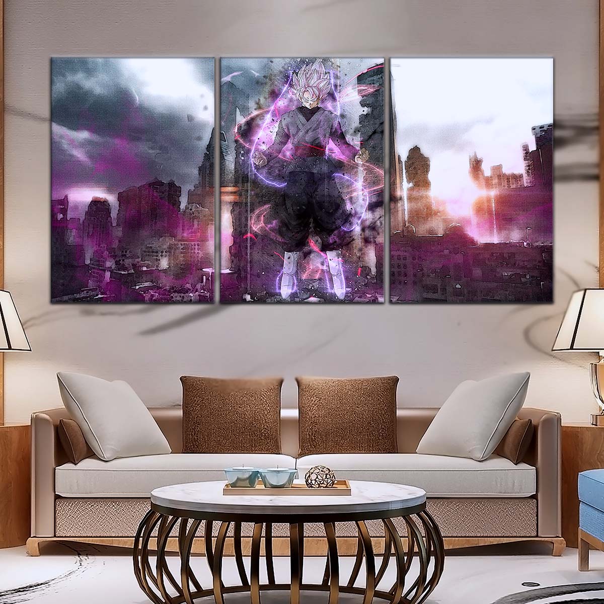 Dragon Ball Wall Art - DR5008 - Black Goku - Super Saiyan Rose - Dragon Ball Super - Dragon Ball Poster - Dragon Ball Canvas