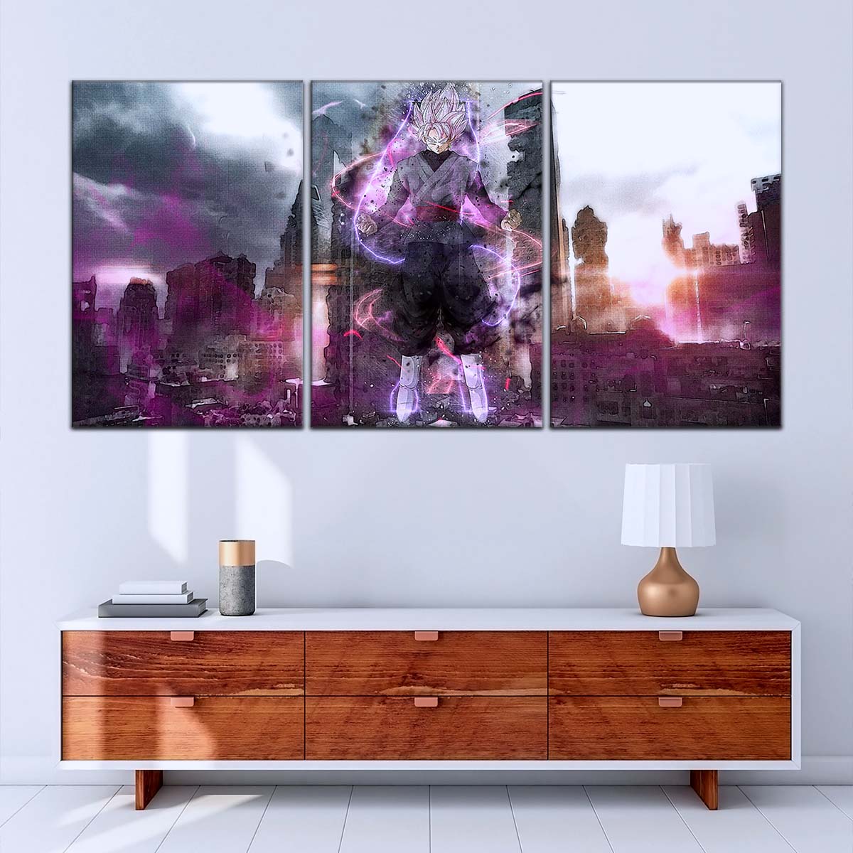 Dragon Ball Wall Art - DR5008 - Black Goku - Super Saiyan Rose - Dragon Ball Super - Dragon Ball Poster - Dragon Ball Canvas