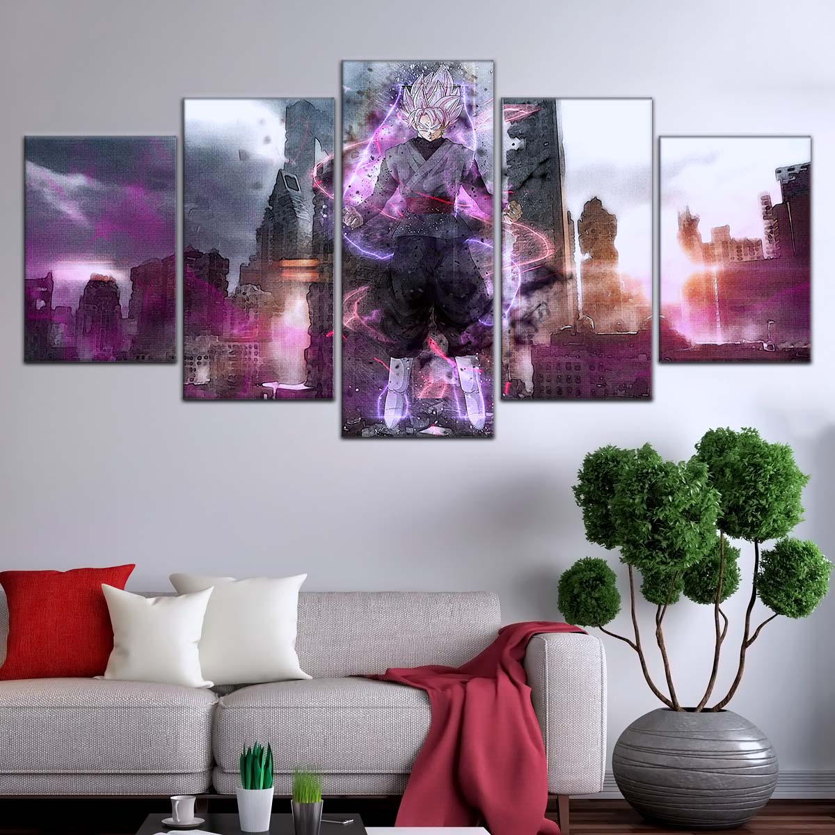 Dragon Ball Wall Art - DR5008 - Black Goku - Super Saiyan Rose - Dragon Ball Super - Dragon Ball Poster - Dragon Ball Canvas