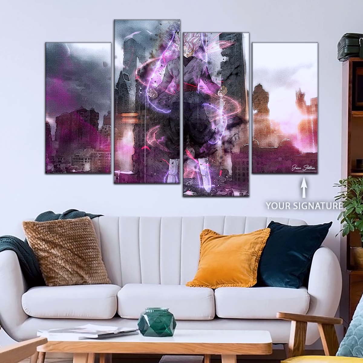 Dragon Ball Wall Art - DR5008 - Black Goku - Super Saiyan Rose - Dragon Ball Super - Dragon Ball Poster - Dragon Ball Canvas