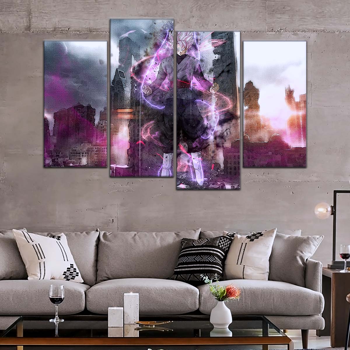 Dragon Ball Wall Art - DR5008 - Black Goku - Super Saiyan Rose - Dragon Ball Super - Dragon Ball Poster - Dragon Ball Canvas