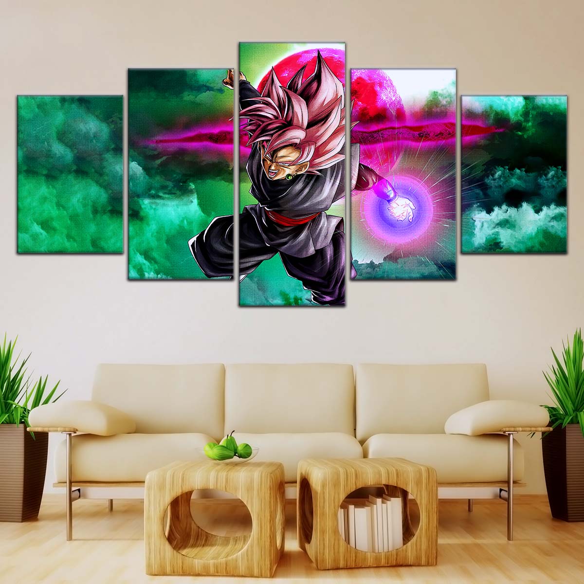 Dragon Ball Wall Art - DR5009 - Black Goku - Super Saiyan Rose - Dragon Ball Super - Dragon Ball Poster - Dragon Ball Canvas