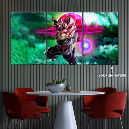 Dragon Ball Wall Art - DR5009 - Black Goku - Super Saiyan Rose - Dragon Ball Super - Dragon Ball Poster - Dragon Ball Canvas
