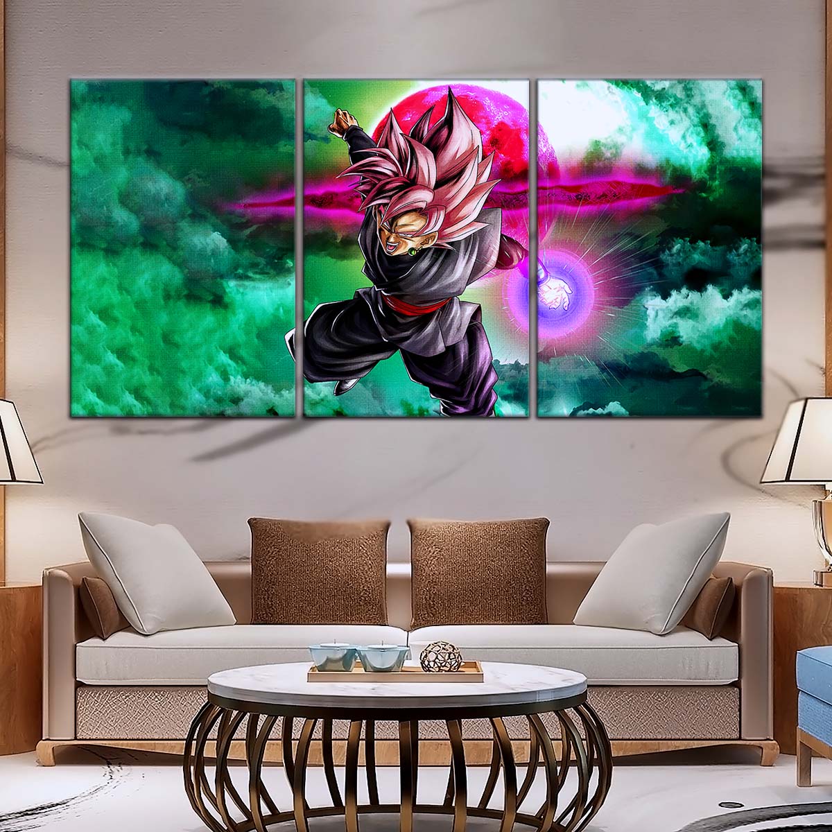 Dragon Ball Wall Art - DR5009 - Black Goku - Super Saiyan Rose - Dragon Ball Super - Dragon Ball Poster - Dragon Ball Canvas