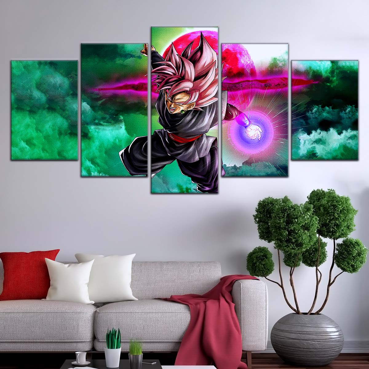 Dragon Ball Wall Art - DR5009 - Black Goku - Super Saiyan Rose - Dragon Ball Super - Dragon Ball Poster - Dragon Ball Canvas