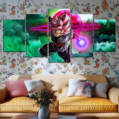 Dragon Ball Wall Art - DR5009 - Black Goku - Super Saiyan Rose - Dragon Ball Super - Dragon Ball Poster - Dragon Ball Canvas