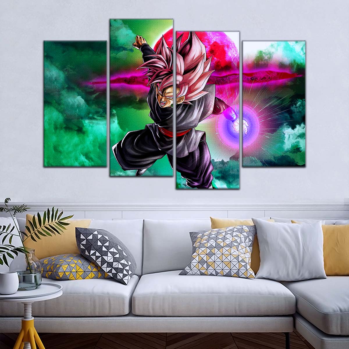 Dragon Ball Wall Art - DR5009 - Black Goku - Super Saiyan Rose - Dragon Ball Super - Dragon Ball Poster - Dragon Ball Canvas