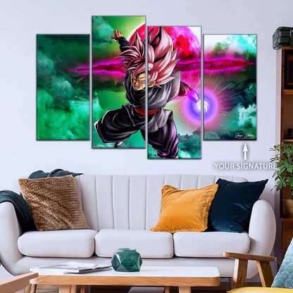 Dragon Ball Wall Art - DR5009 - Black Goku - Super Saiyan Rose - Dragon Ball Super - Dragon Ball Poster - Dragon Ball Canvas