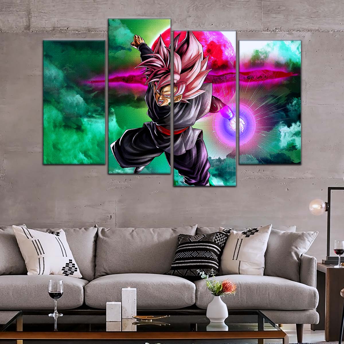 Dragon Ball Wall Art - DR5009 - Black Goku - Super Saiyan Rose - Dragon Ball Super - Dragon Ball Poster - Dragon Ball Canvas