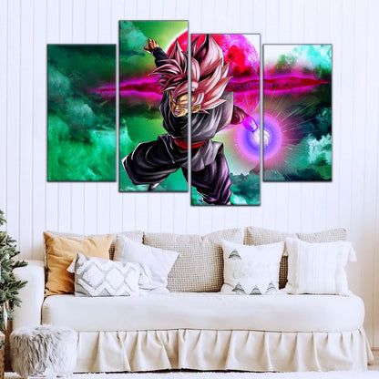 Dragon Ball Wall Art - DR5009 - Black Goku - Super Saiyan Rose - Dragon Ball Super - Dragon Ball Poster - Dragon Ball Canvas