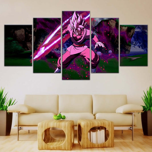 Dragon Ball Wall Art - DR5010 - Black Goku - Super Saiyan Rose - Dragon Ball Super - Dragon Ball Poster - Dragon Ball Canvas