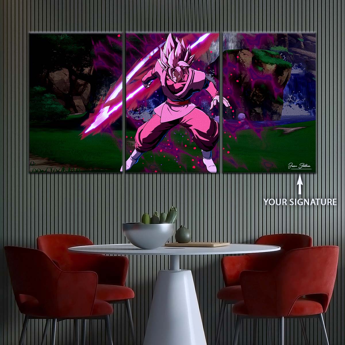 Dragon Ball Wall Art - DR5010 - Black Goku - Super Saiyan Rose - Dragon Ball Super - Dragon Ball Poster - Dragon Ball Canvas