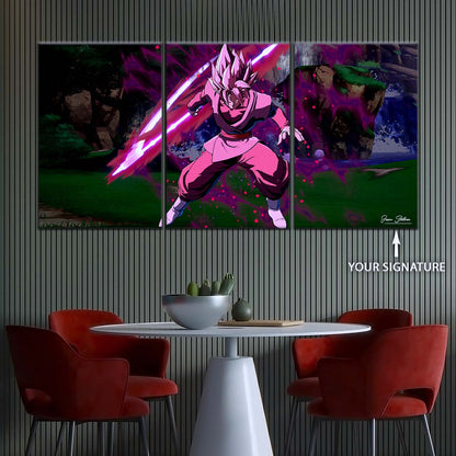 Dragon Ball Wall Art - DR5010 - Black Goku - Super Saiyan Rose - Dragon Ball Super - Dragon Ball Poster - Dragon Ball Canvas