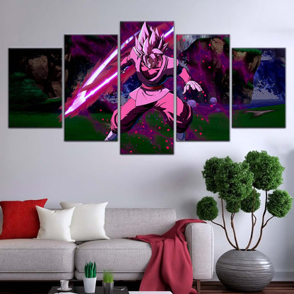 Dragon Ball Wall Art - DR5010 - Black Goku - Super Saiyan Rose - Dragon Ball Super - Dragon Ball Poster - Dragon Ball Canvas