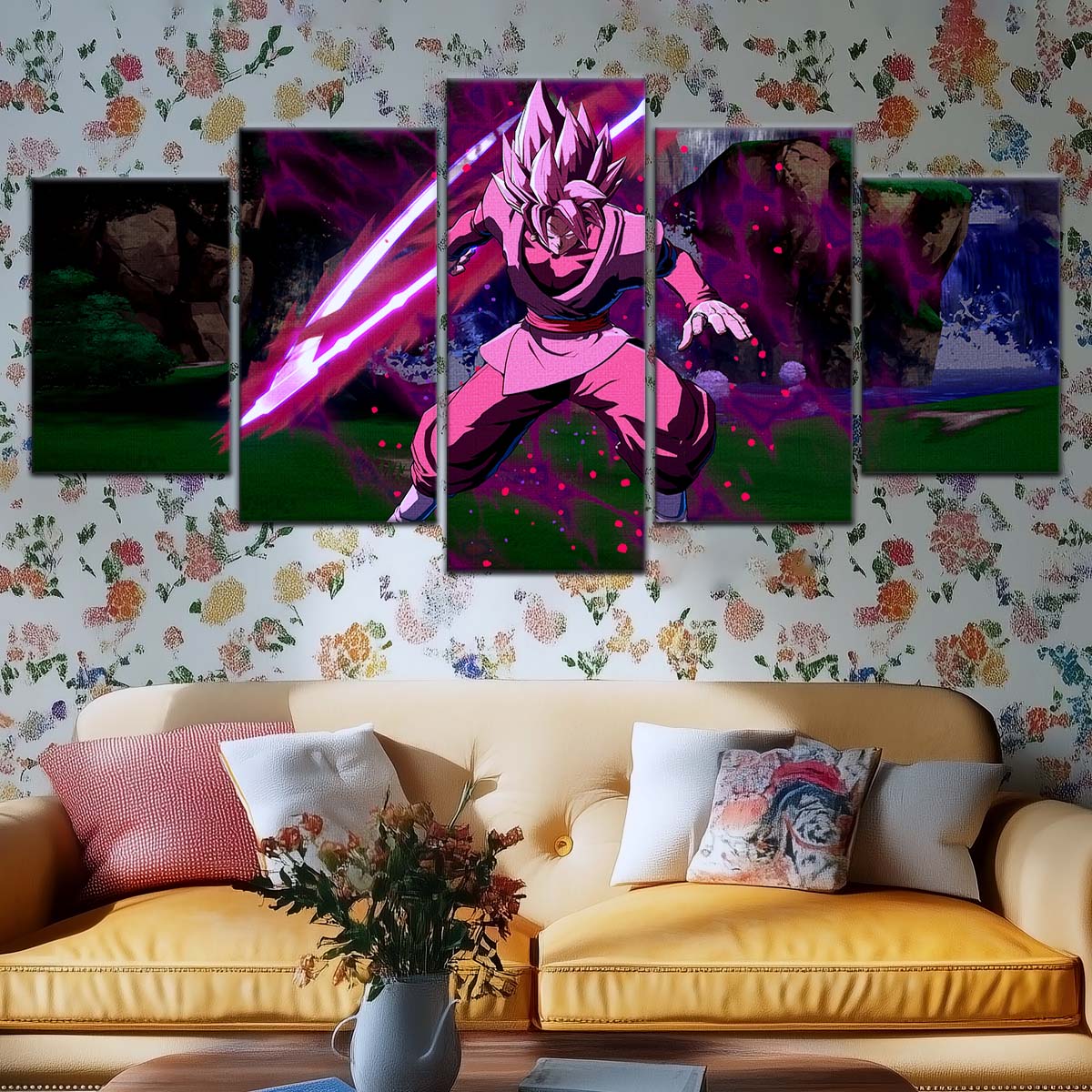 Dragon Ball Wall Art - DR5010 - Black Goku - Super Saiyan Rose - Dragon Ball Super - Dragon Ball Poster - Dragon Ball Canvas