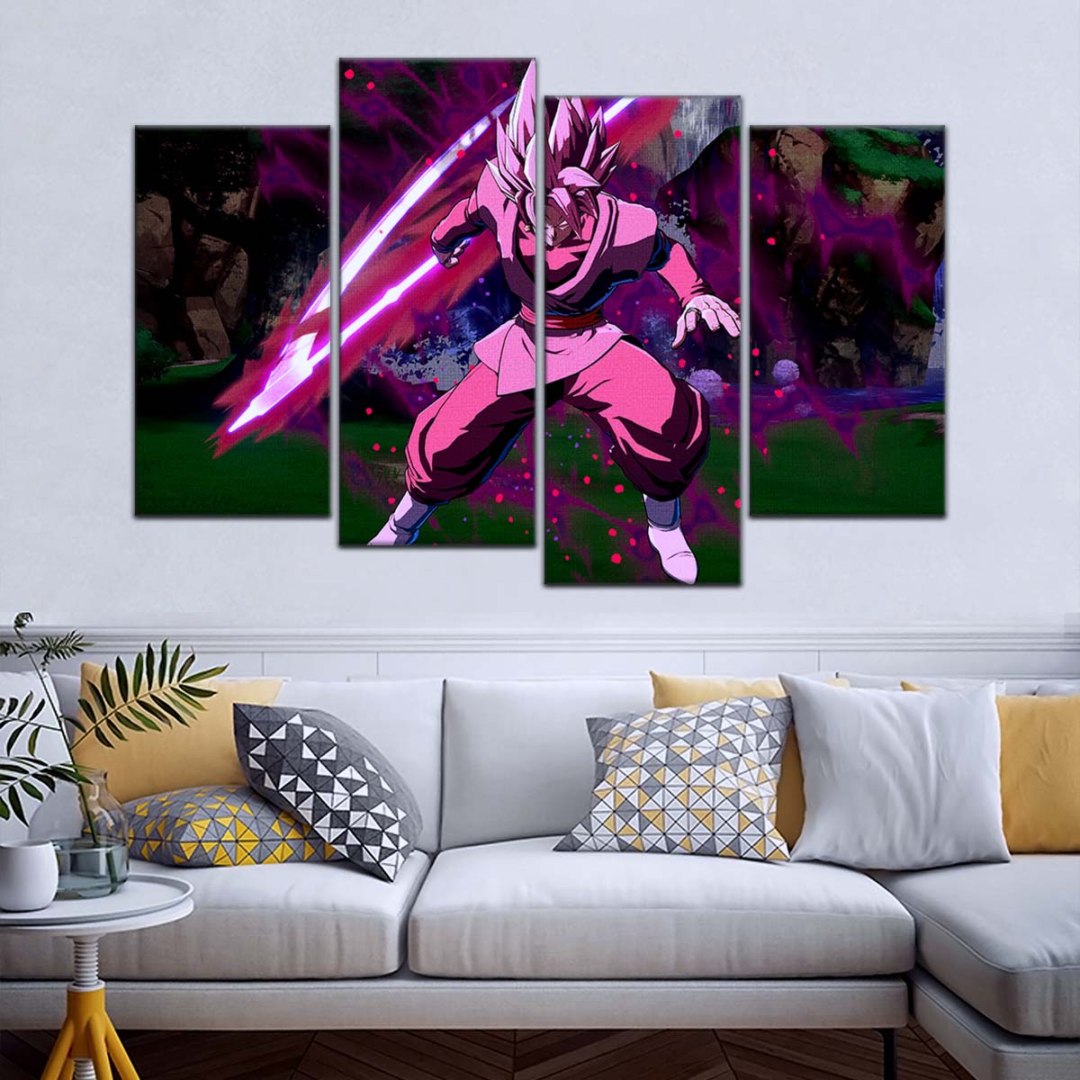 Dragon Ball Wall Art - DR5010 - Black Goku - Super Saiyan Rose - Dragon Ball Super - Dragon Ball Poster - Dragon Ball Canvas