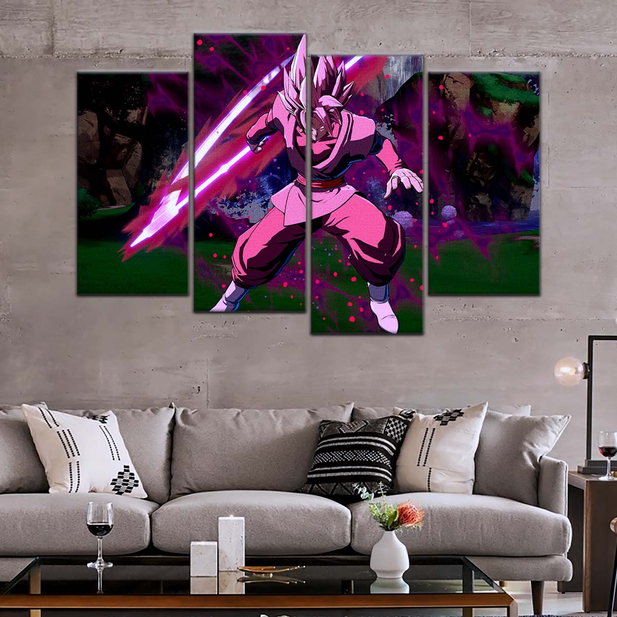 Dragon Ball Wall Art - DR5010 - Black Goku - Super Saiyan Rose - Dragon Ball Super - Dragon Ball Poster - Dragon Ball Canvas