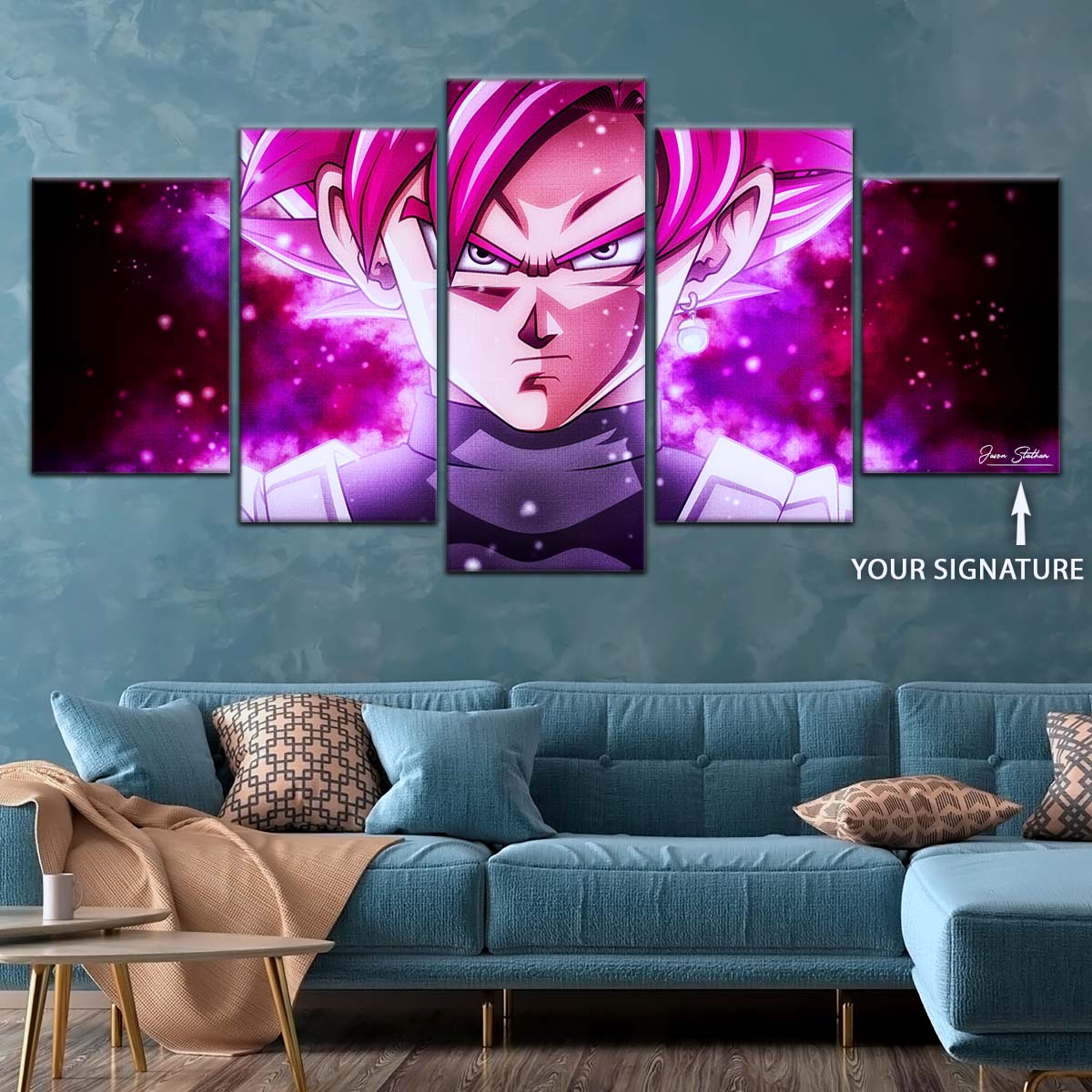 Dragon Ball Wall Art - DR5011 - Black Goku - Super Saiyan Rose - Dragon Ball Super - Dragon Ball Poster - Dragon Ball Canvas