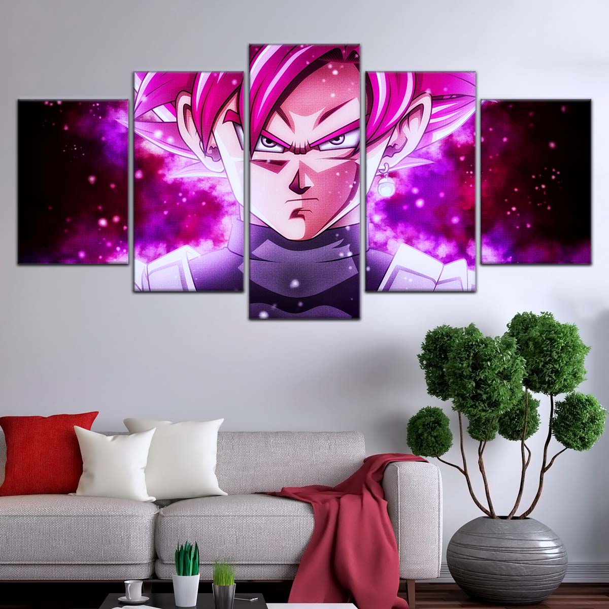 Dragon Ball Wall Art - DR5011 - Black Goku - Super Saiyan Rose - Dragon Ball Super - Dragon Ball Poster - Dragon Ball Canvas