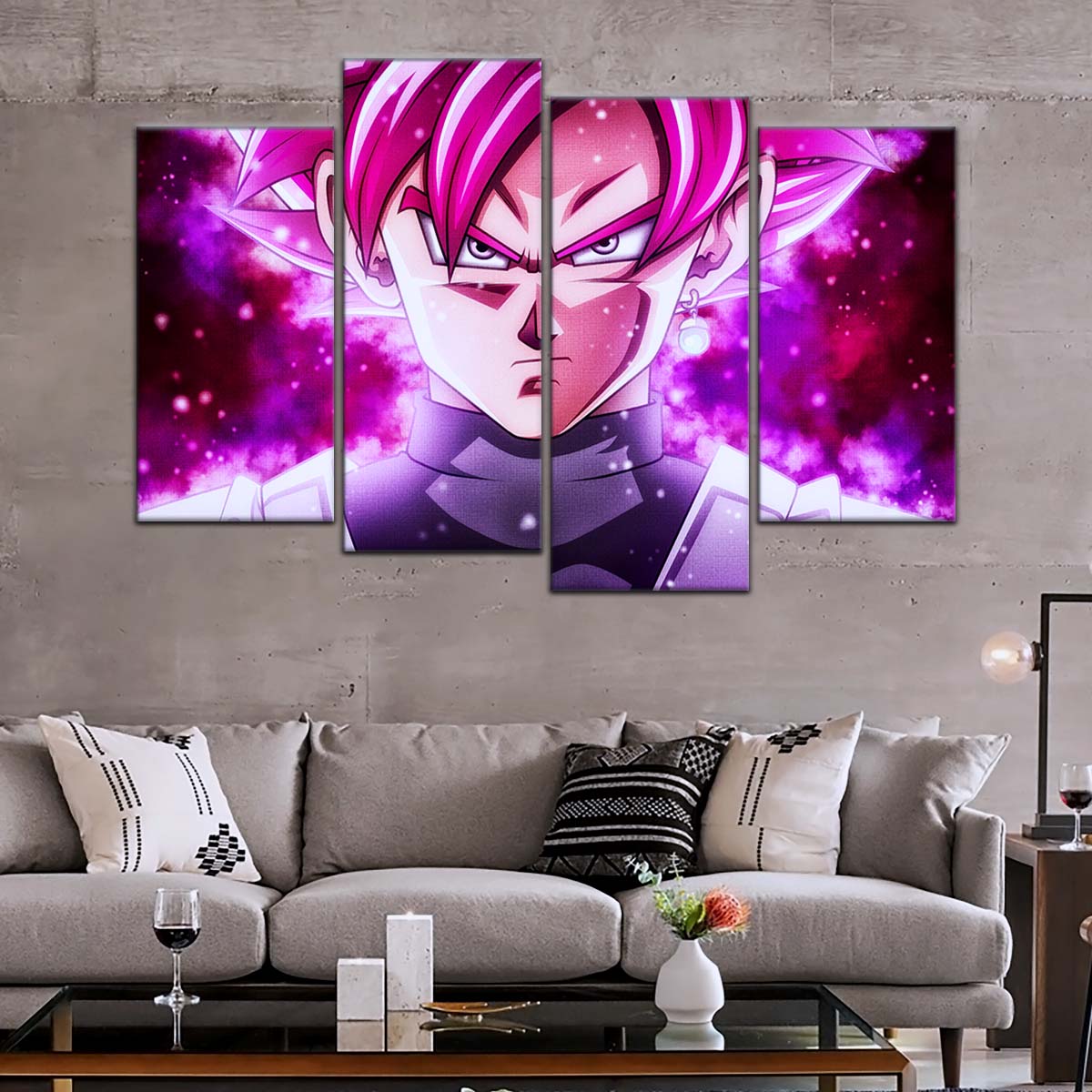 Dragon Ball Wall Art - DR5011 - Black Goku - Super Saiyan Rose - Dragon Ball Super - Dragon Ball Poster - Dragon Ball Canvas