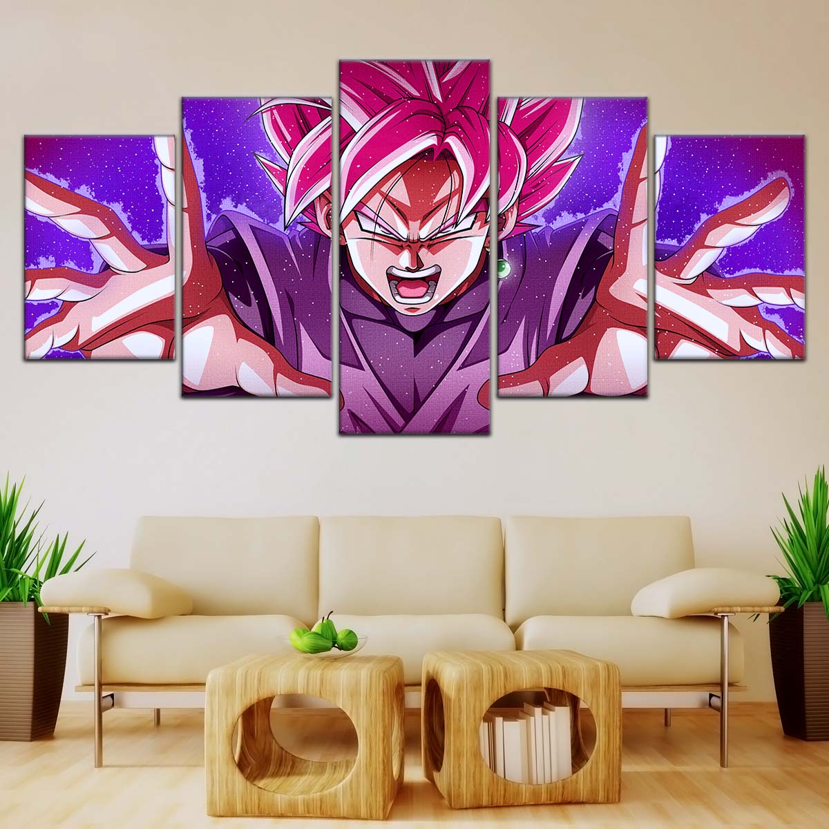 Dragon Ball Wall Art - DR5012 - Black Goku - Super Saiyan Rose - This World Is Mine - Dragon Ball Super - Dragon Ball Poster - Dragon Ball Canvas