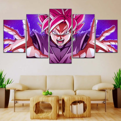 Dragon Ball Wall Art - DR5012 - Black Goku - Super Saiyan Rose - This World Is Mine - Dragon Ball Super - Dragon Ball Poster - Dragon Ball Canvas
