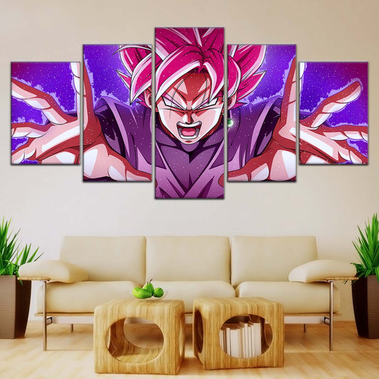 Dragon Ball Wall Art - DR5012 - Black Goku - Super Saiyan Rose - This World Is Mine - Dragon Ball Super - Dragon Ball Poster - Dragon Ball Canvas