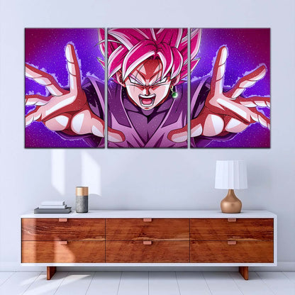 Dragon Ball Wall Art - DR5012 - Black Goku - Super Saiyan Rose - This World Is Mine - Dragon Ball Super - Dragon Ball Poster - Dragon Ball Canvas
