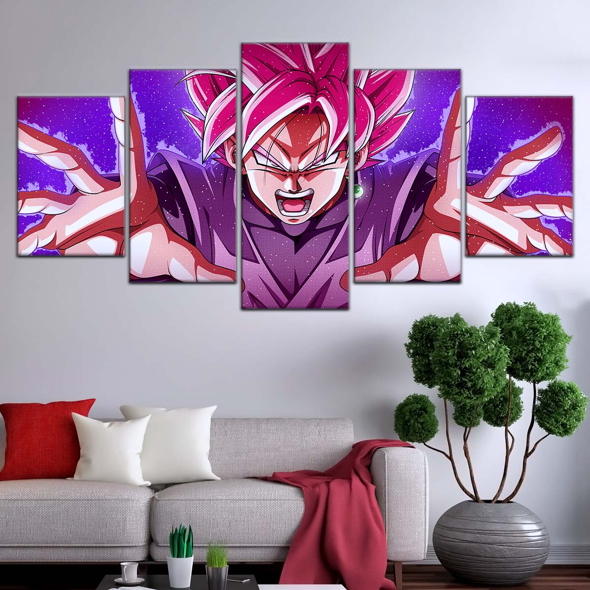 Dragon Ball Wall Art - DR5012 - Black Goku - Super Saiyan Rose - This World Is Mine - Dragon Ball Super - Dragon Ball Poster - Dragon Ball Canvas