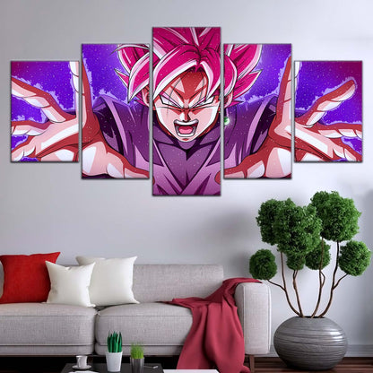 Dragon Ball Wall Art - DR5012 - Black Goku - Super Saiyan Rose - This World Is Mine - Dragon Ball Super - Dragon Ball Poster - Dragon Ball Canvas