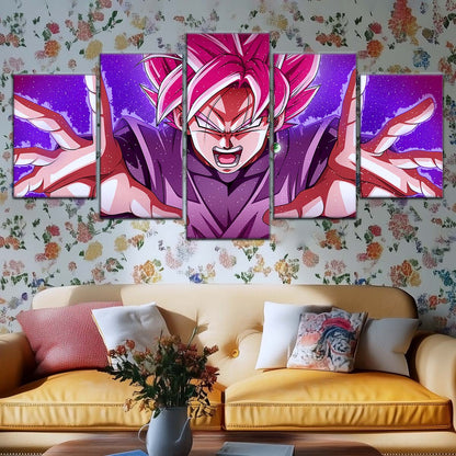 Dragon Ball Wall Art - DR5012 - Black Goku - Super Saiyan Rose - This World Is Mine - Dragon Ball Super - Dragon Ball Poster - Dragon Ball Canvas