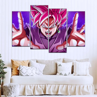 Dragon Ball Wall Art - DR5012 - Black Goku - Super Saiyan Rose - This World Is Mine - Dragon Ball Super - Dragon Ball Poster - Dragon Ball Canvas