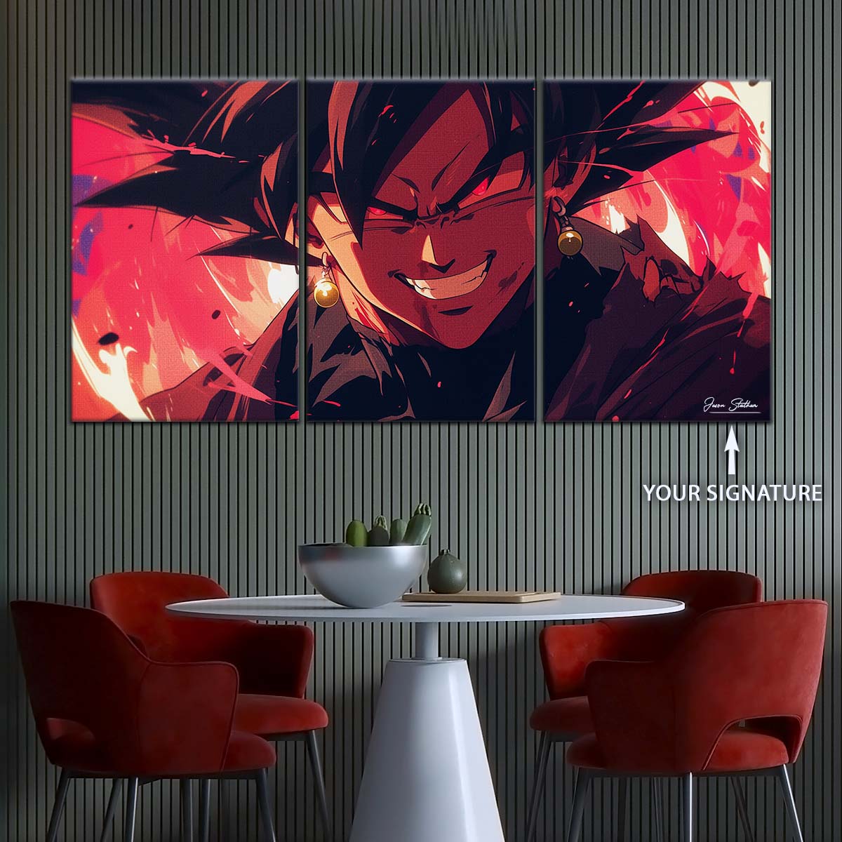 Dragon Ball Wall Art - DR5013 - Black Goku Fury - Dragon Ball Super - Dragon Ball Poster - Dragon Ball Canvas
