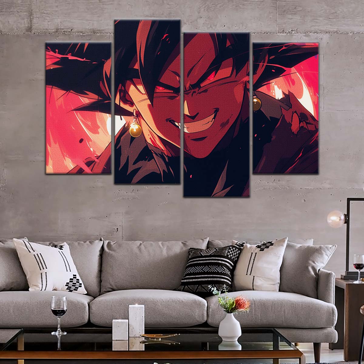 Dragon Ball Wall Art - DR5013 - Black Goku Fury - Dragon Ball Super - Dragon Ball Poster - Dragon Ball Canvas