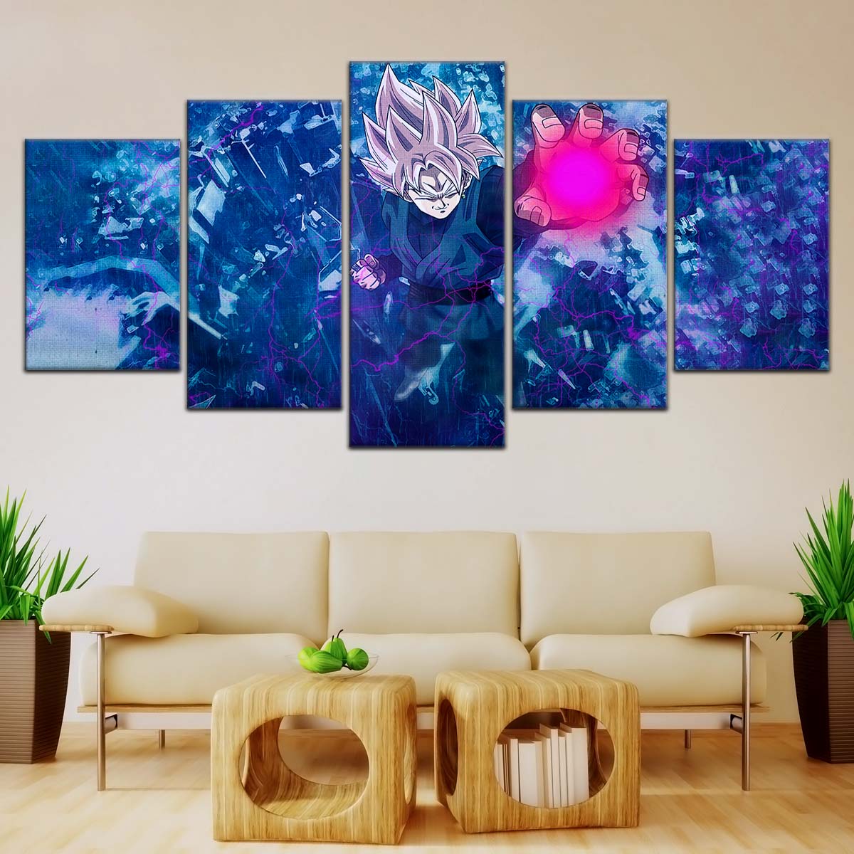Dragon Ball Wall Art - DR5014 - Black Goku - Super Saiyan Rose - This World Is Mine - Dragon Ball Super - Dragon Ball Poster - Dragon Ball Canvas
