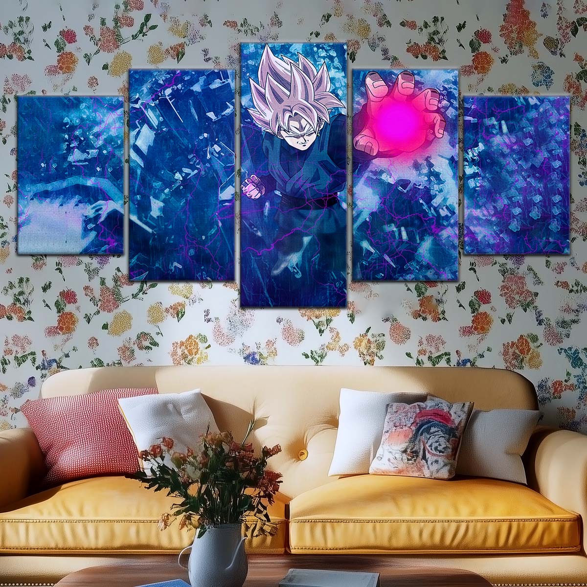 Dragon Ball Wall Art - DR5014 - Black Goku - Super Saiyan Rose - This World Is Mine - Dragon Ball Super - Dragon Ball Poster - Dragon Ball Canvas