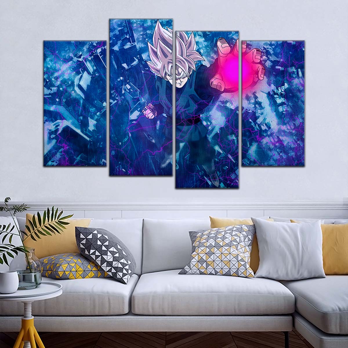 Dragon Ball Wall Art - DR5014 - Black Goku - Super Saiyan Rose - This World Is Mine - Dragon Ball Super - Dragon Ball Poster - Dragon Ball Canvas