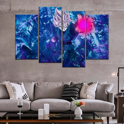 Dragon Ball Wall Art - DR5014 - Black Goku - Super Saiyan Rose - This World Is Mine - Dragon Ball Super - Dragon Ball Poster - Dragon Ball Canvas