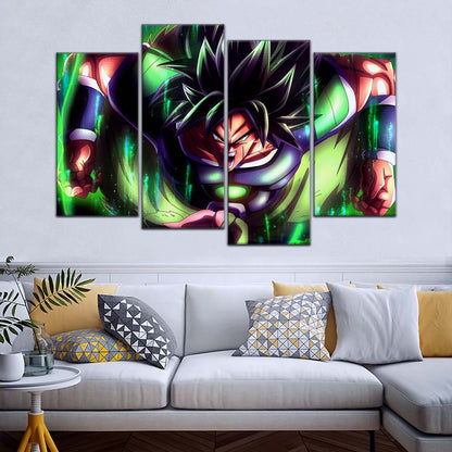 Dragon Ball Wall Art - DR5017 - Broly Unleashed - Dragon Ball Super - Dragon Ball Poster - Dragon Ball Canvas