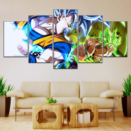 Dragon Ball Wall Art - DR5024 - Broly vs Goku - Dragon Ball Super - Dragon Ball Poster - Dragon Ball Canvas