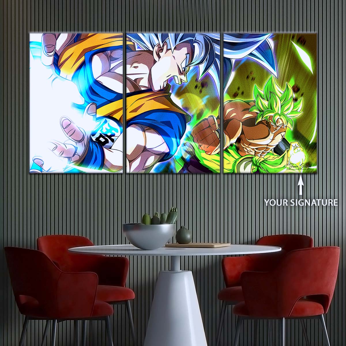Dragon Ball Wall Art - DR5024 - Broly vs Goku - Dragon Ball Super - Dragon Ball Poster - Dragon Ball Canvas