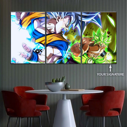 Dragon Ball Wall Art - DR5024 - Broly vs Goku - Dragon Ball Super - Dragon Ball Poster - Dragon Ball Canvas