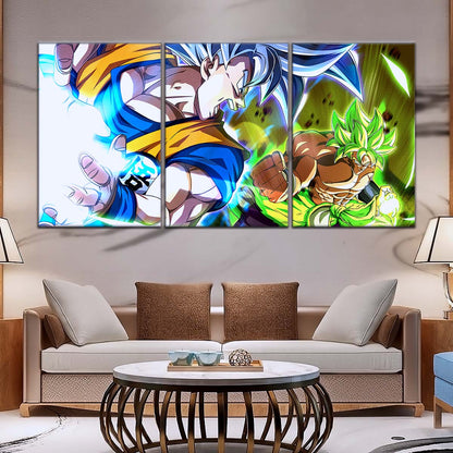 Dragon Ball Wall Art - DR5024 - Broly vs Goku - Dragon Ball Super - Dragon Ball Poster - Dragon Ball Canvas