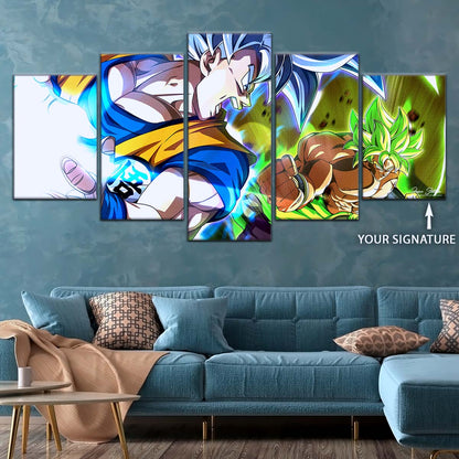 Dragon Ball Wall Art - DR5024 - Broly vs Goku - Dragon Ball Super - Dragon Ball Poster - Dragon Ball Canvas