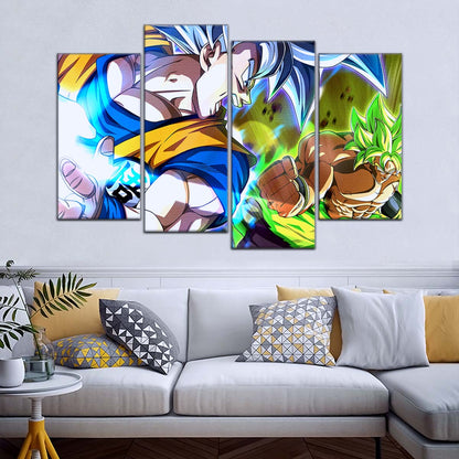Dragon Ball Wall Art - DR5024 - Broly vs Goku - Dragon Ball Super - Dragon Ball Poster - Dragon Ball Canvas