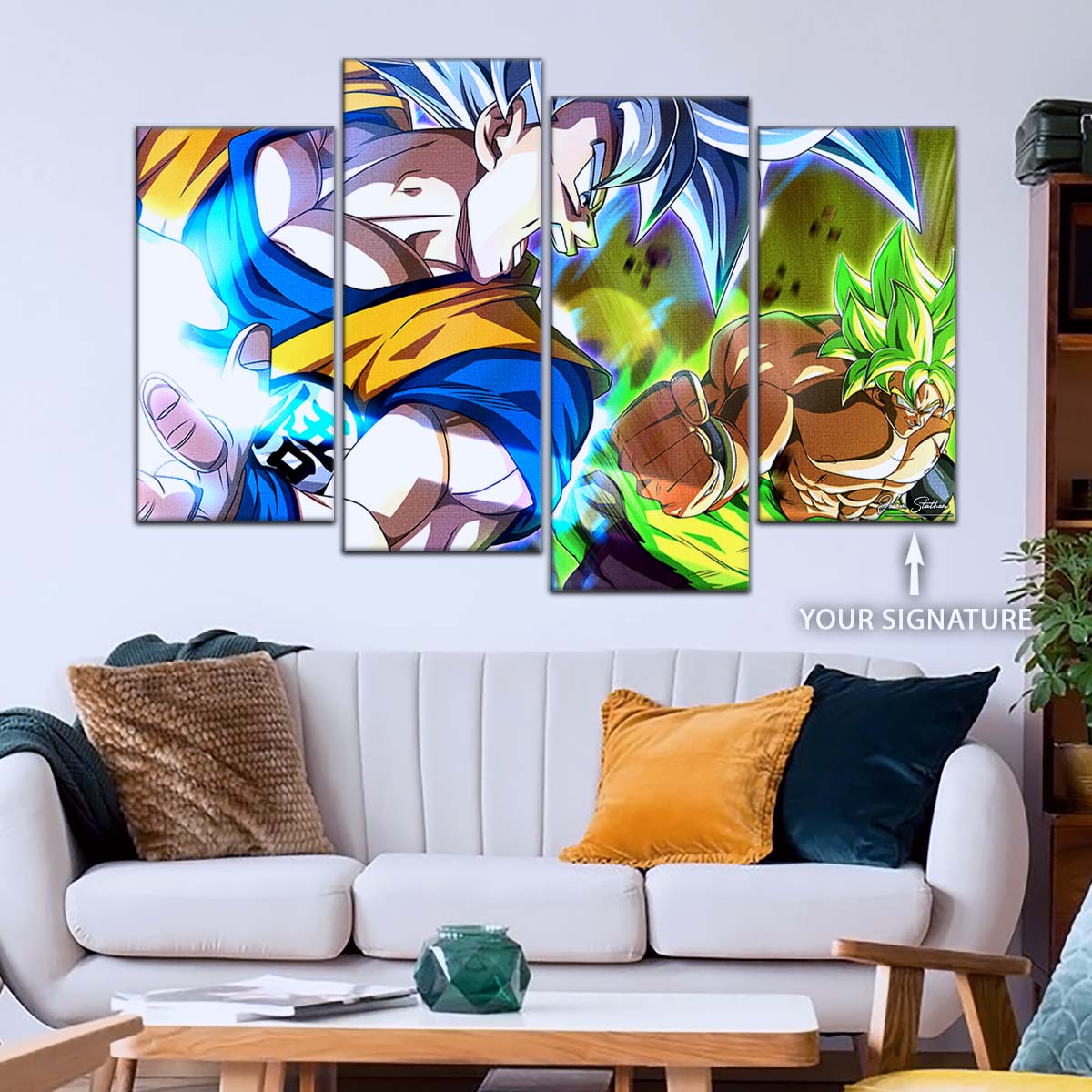 Dragon Ball Wall Art - DR5024 - Broly vs Goku - Dragon Ball Super - Dragon Ball Poster - Dragon Ball Canvas